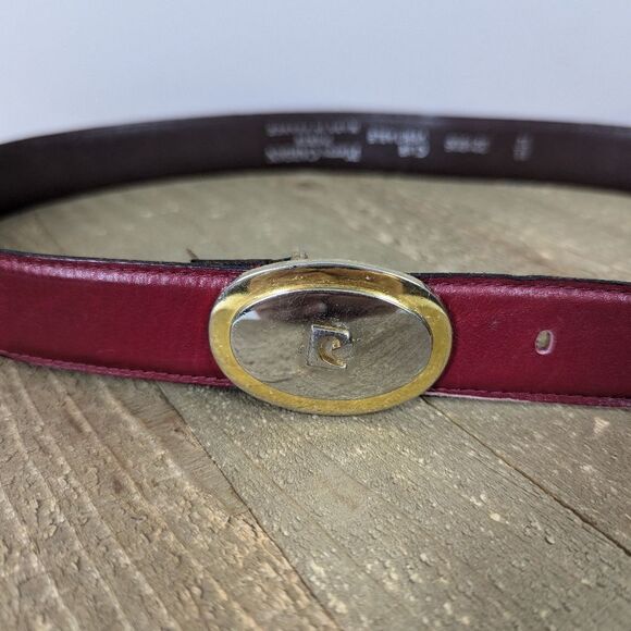 Vintage Pierre Cardin Leather Belt – Adjustable 29.5"–33.5" – Made in France - Picture 2 of 8